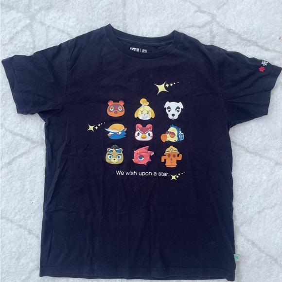 Uniqlo Tops - Black Animal Crossing Nintendo Graphic Tee
